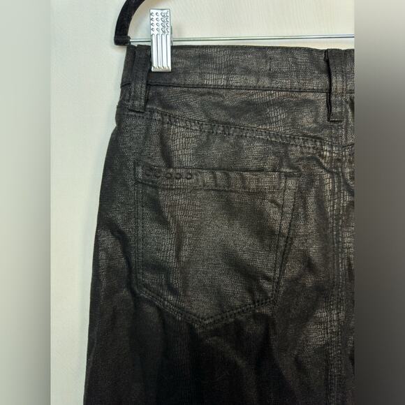 Blank NYC Black Snake Skin Cotton Mini Skirt Size 27 - Picture 6 of 11